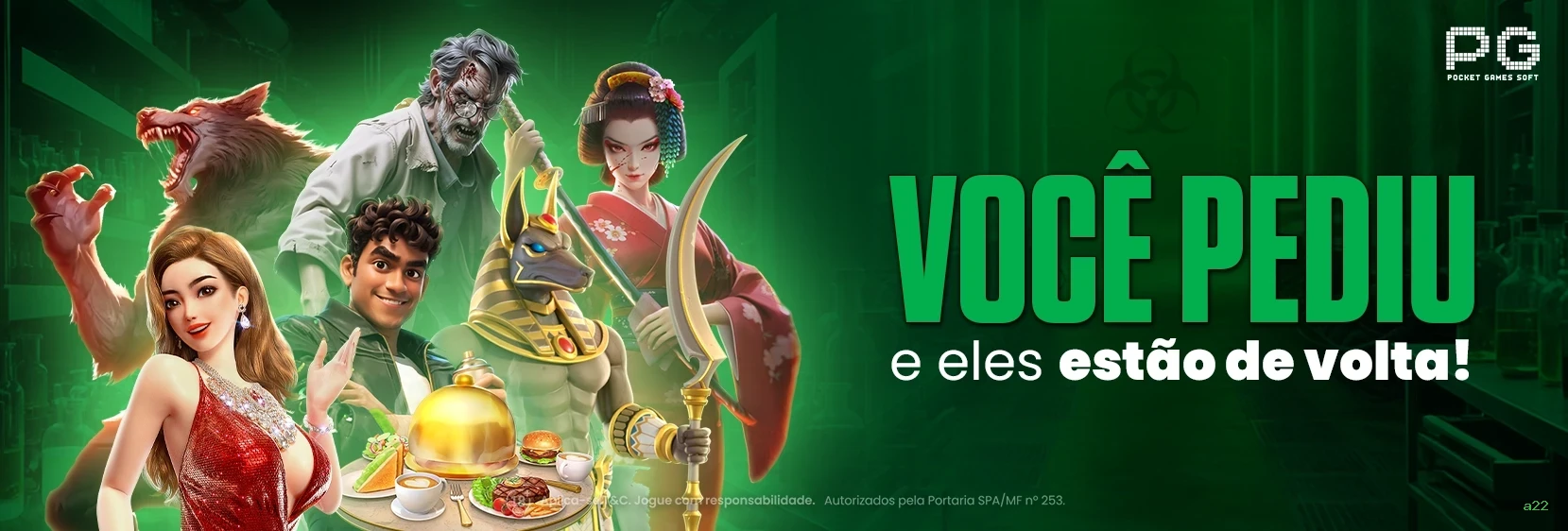 Imagem promocional do login da a22